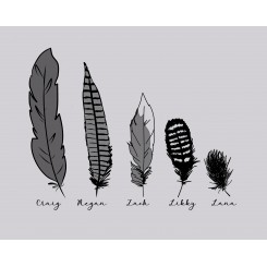 Feather Family (Jpeg only) 8x10 